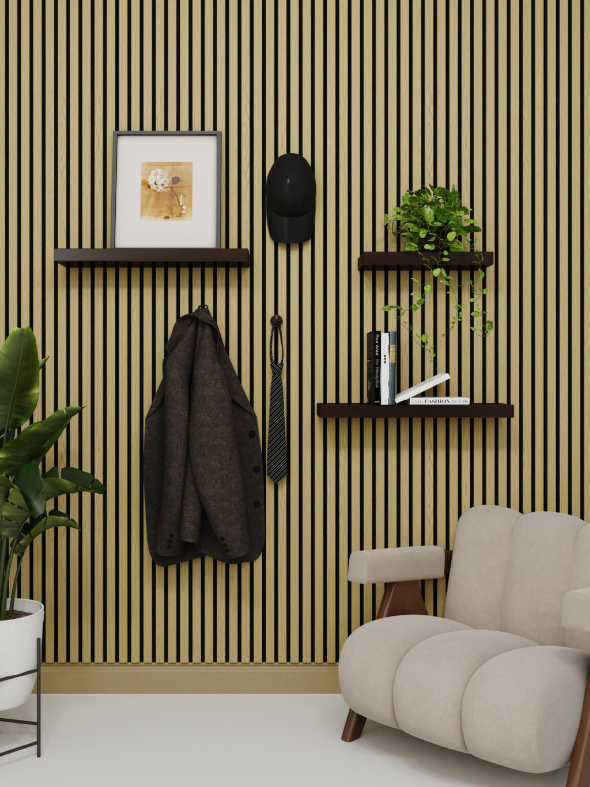 Akustinė plokštė su medžio lukšto padengimu – Ąžuolas - Image 4