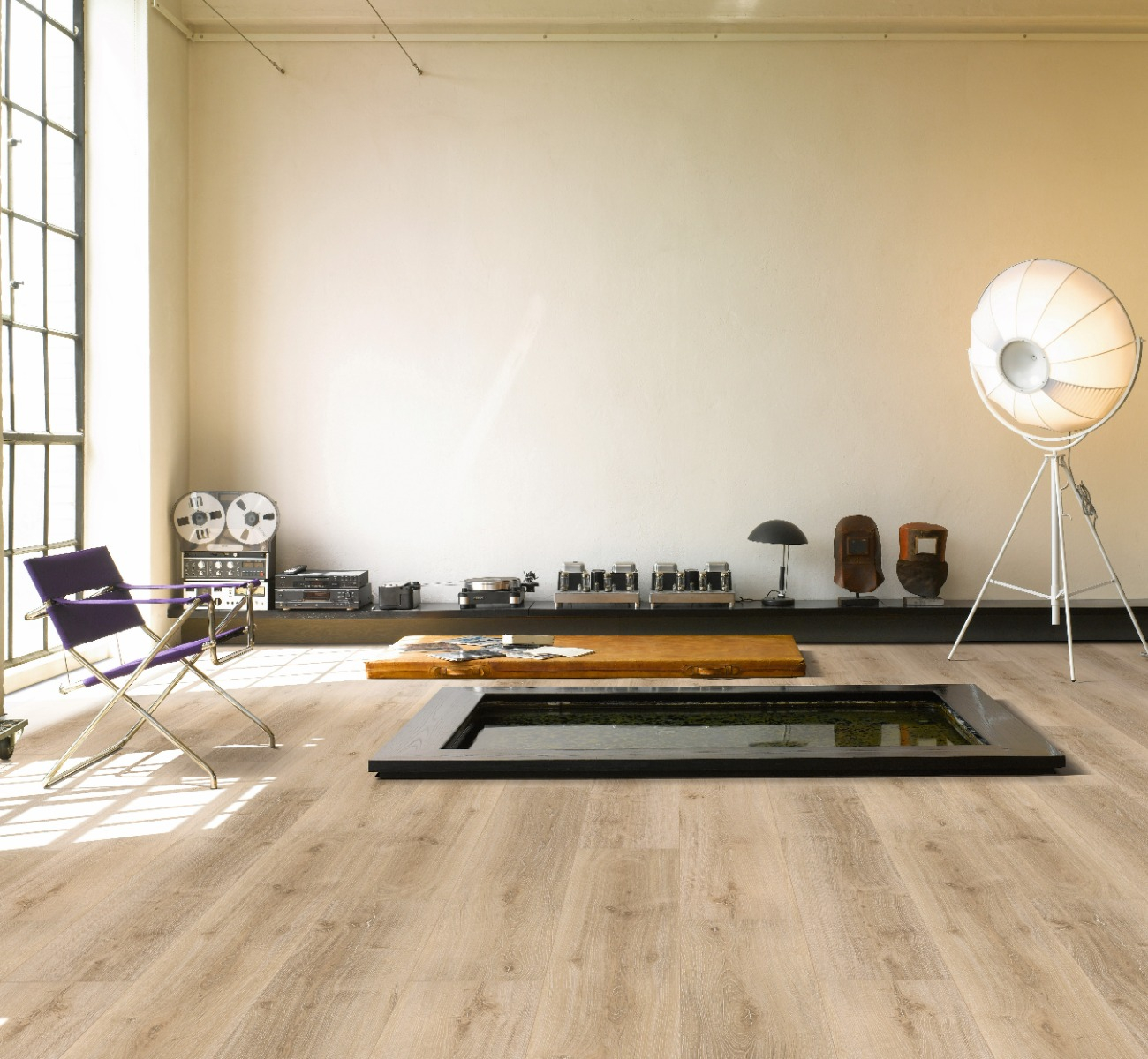 Vinilinė grindų danga su click sistema ir integruotu paklotu Parador Oak Royal light-limed 1744631