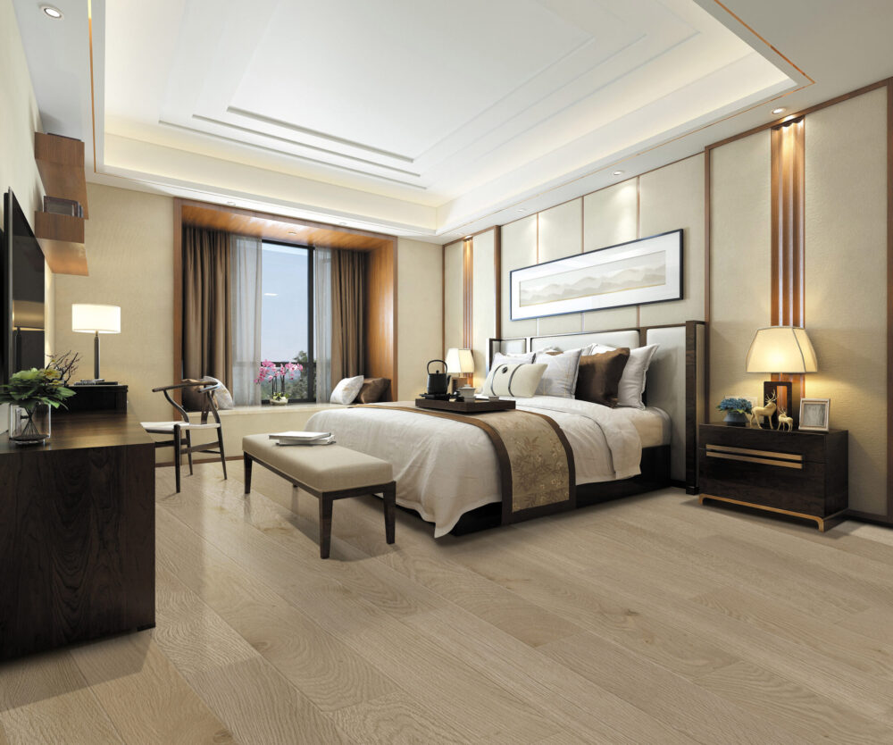 Vinilinių grindų Arizona oak vizualizacija