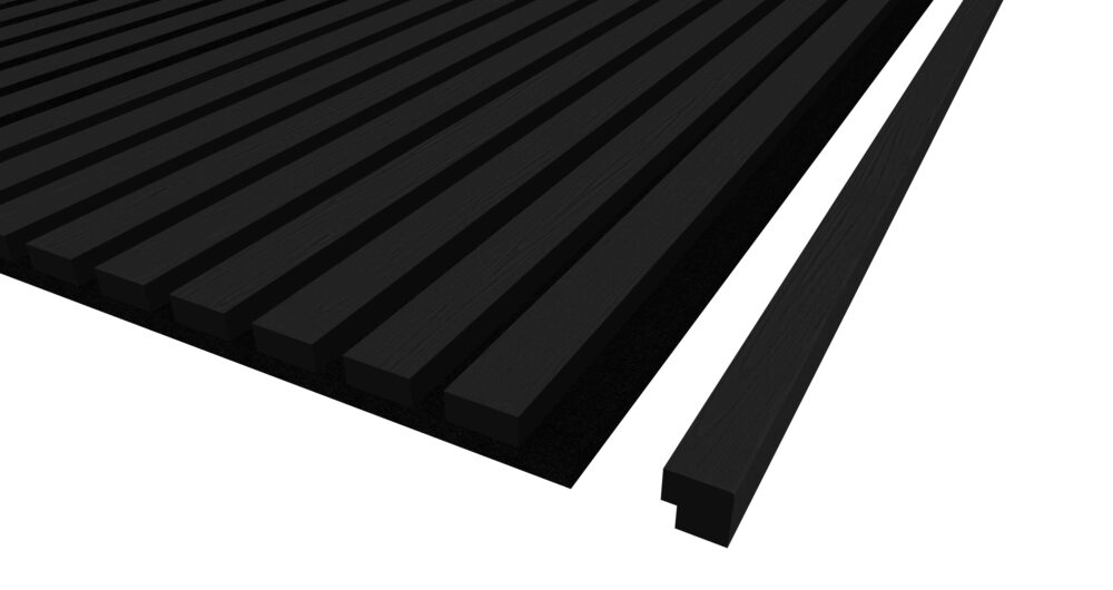 užbaigimo profilis tašelių plokštei - juodasis ąžuolas