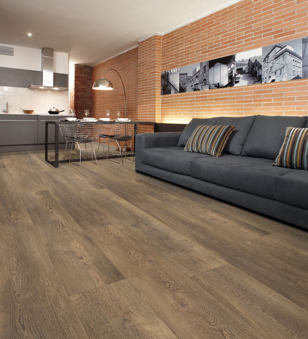 Vinilinės grindys brown oak