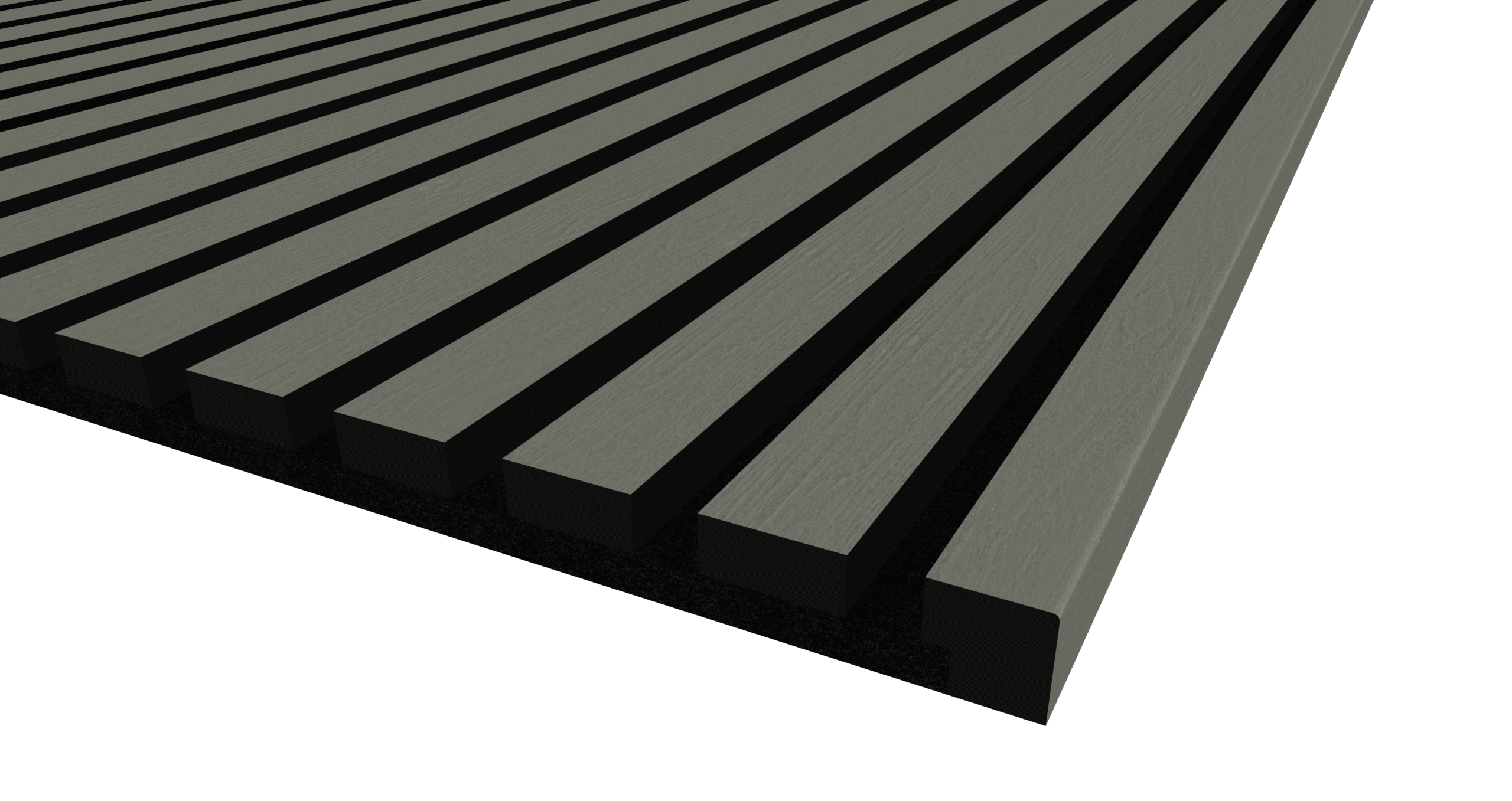 Akustinių panelių žbaigimo profilis - Pilkasis ąžuolas