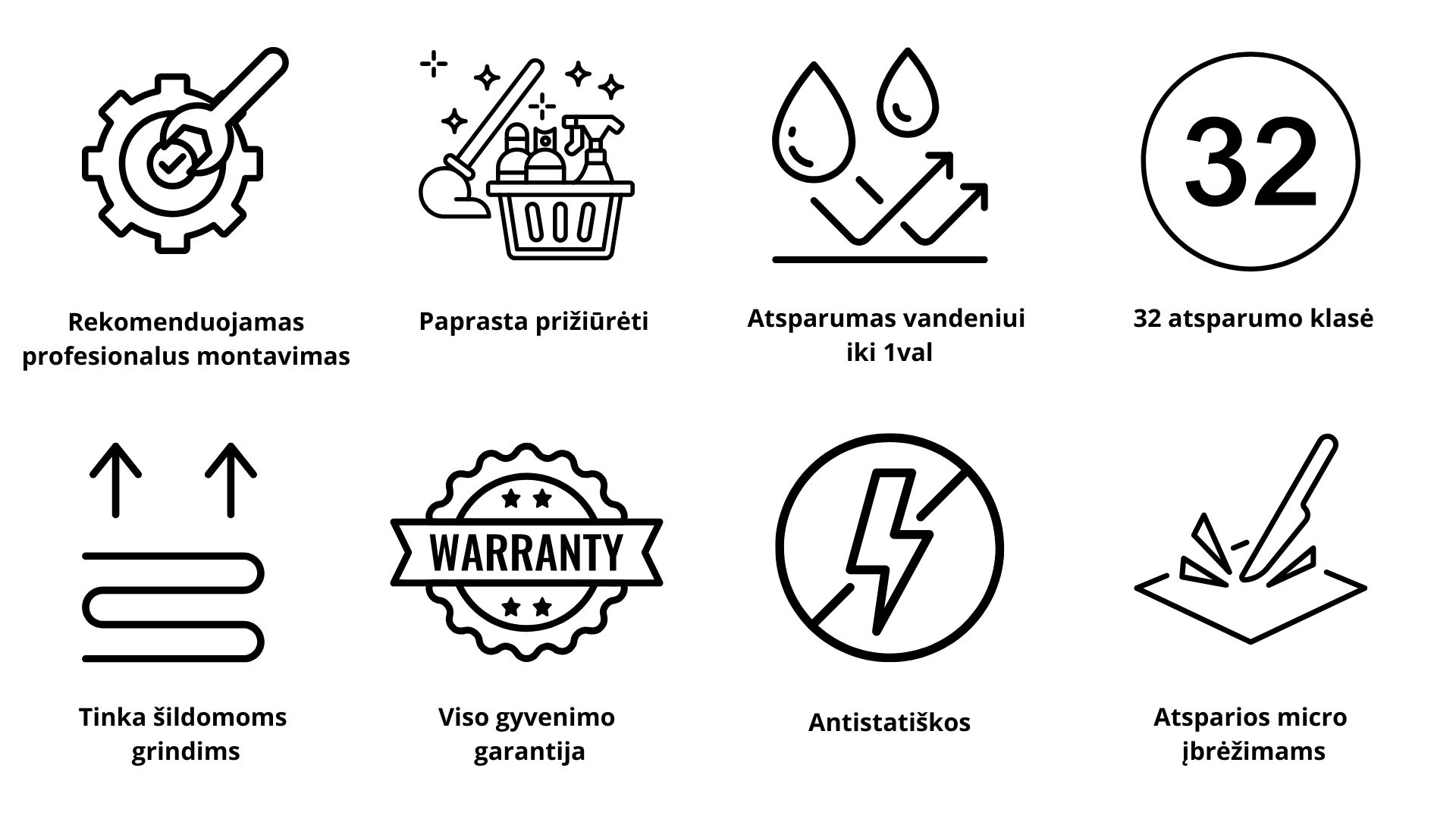 Laminuotų grindų eglutės raštu savybės