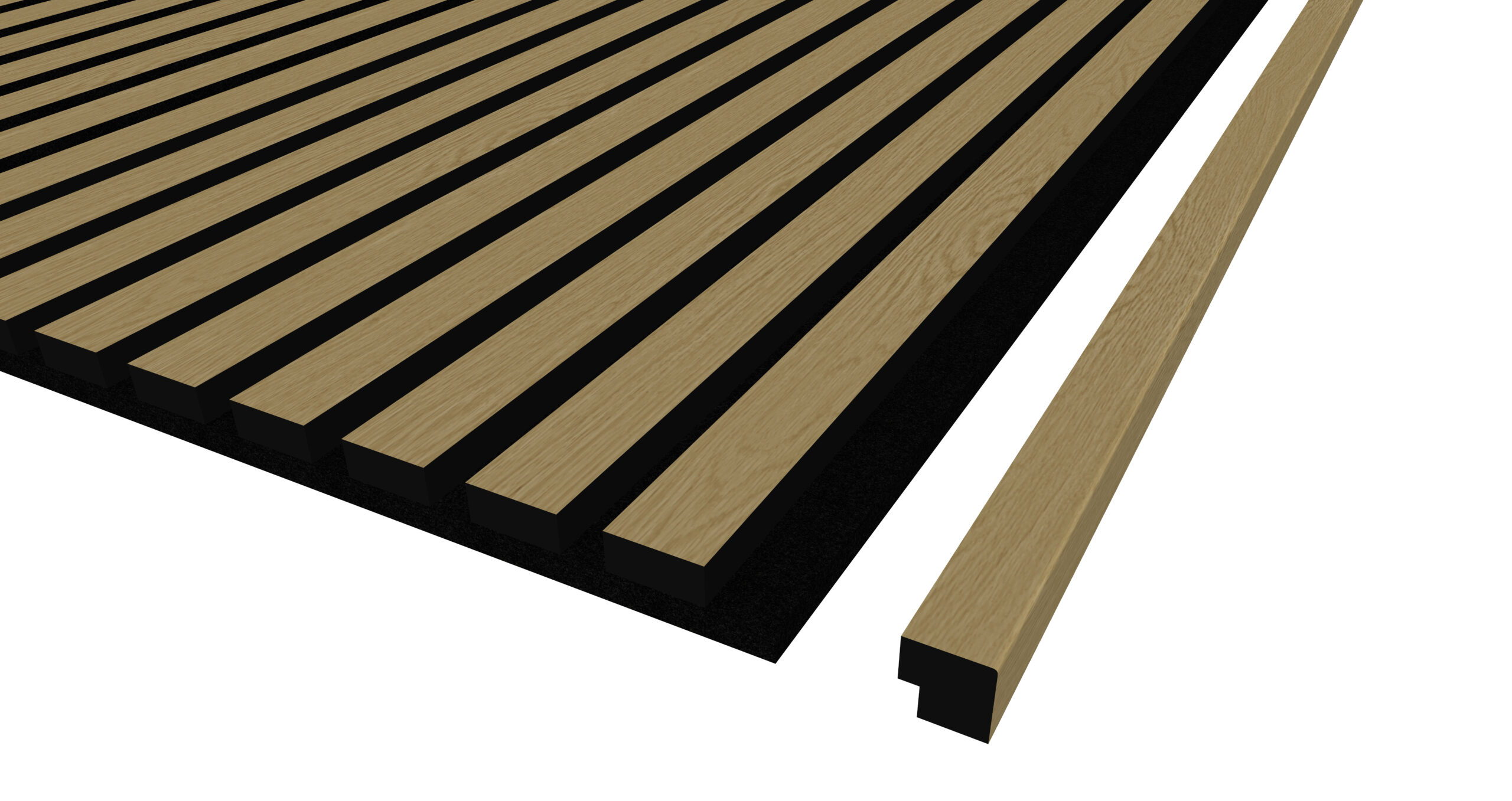 Užbaigimo profilis akustinei panelei Ąžuolas