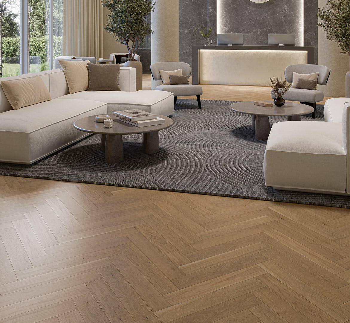 Medinės grindys eglute Parador Oak nougat 1739933