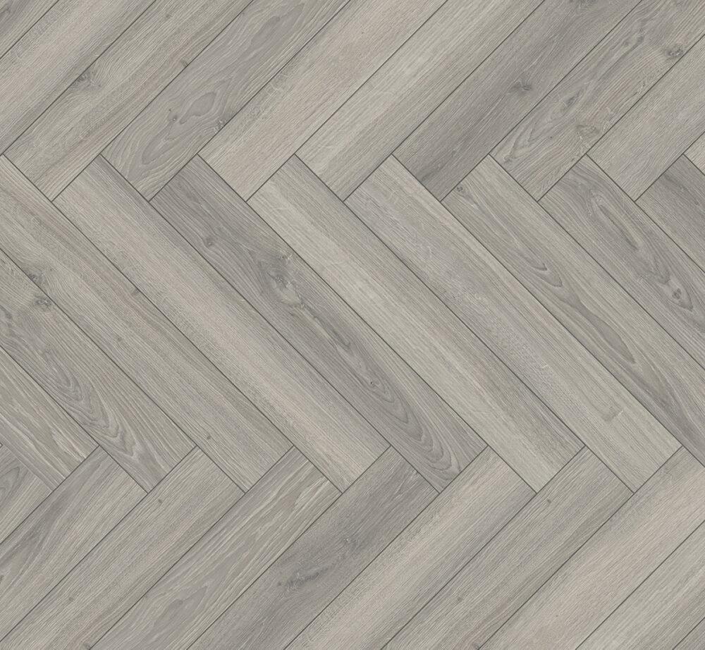 Laminuota grindų danga eglutės raštu Parador Oak Studioline light-grey 1747865