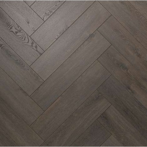 Laminatas eglute Alsaflooring Solid Plus Herringbone 542 12mm storio, tamsiai rudos spalvos, atsparus vandeniui