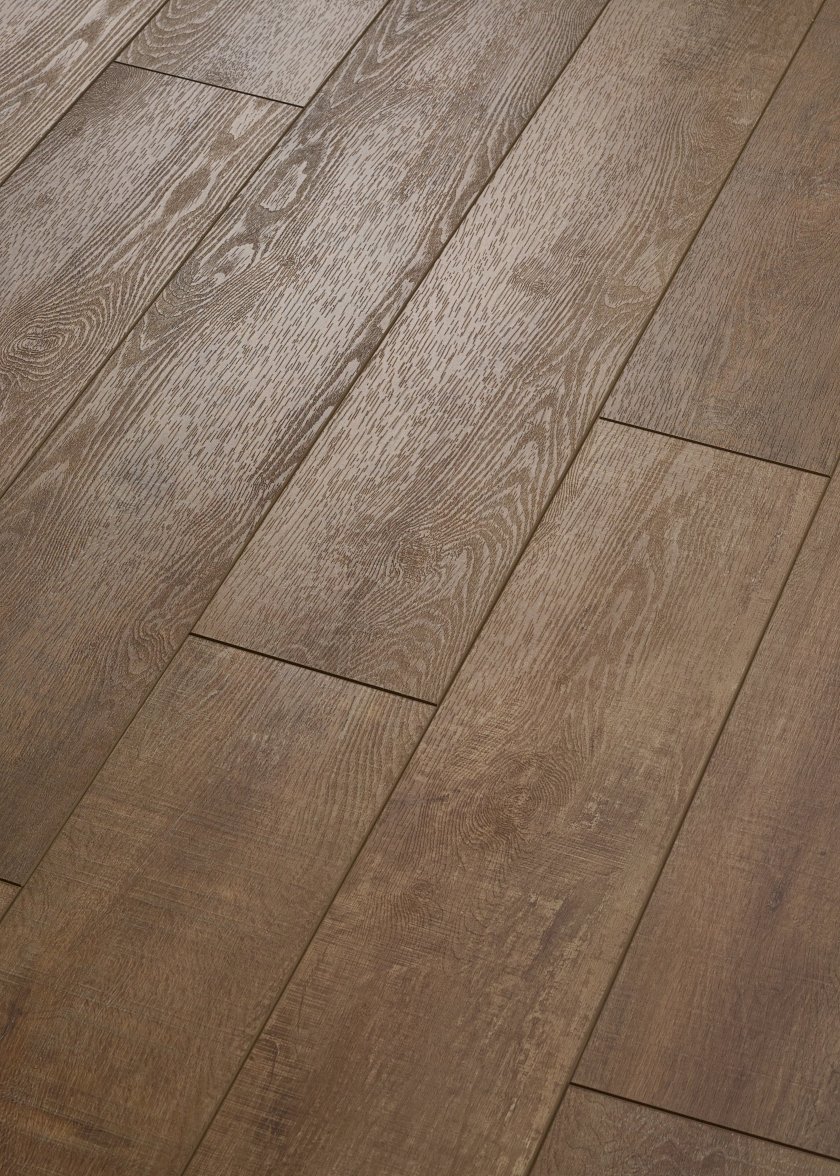 COREtec vinilinės grindys Bark, tamsiai rudos spalvos