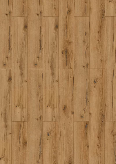 Laminatas Classen Uberwood natūralaus ąžuolo spalvos, didelio šakotumo.