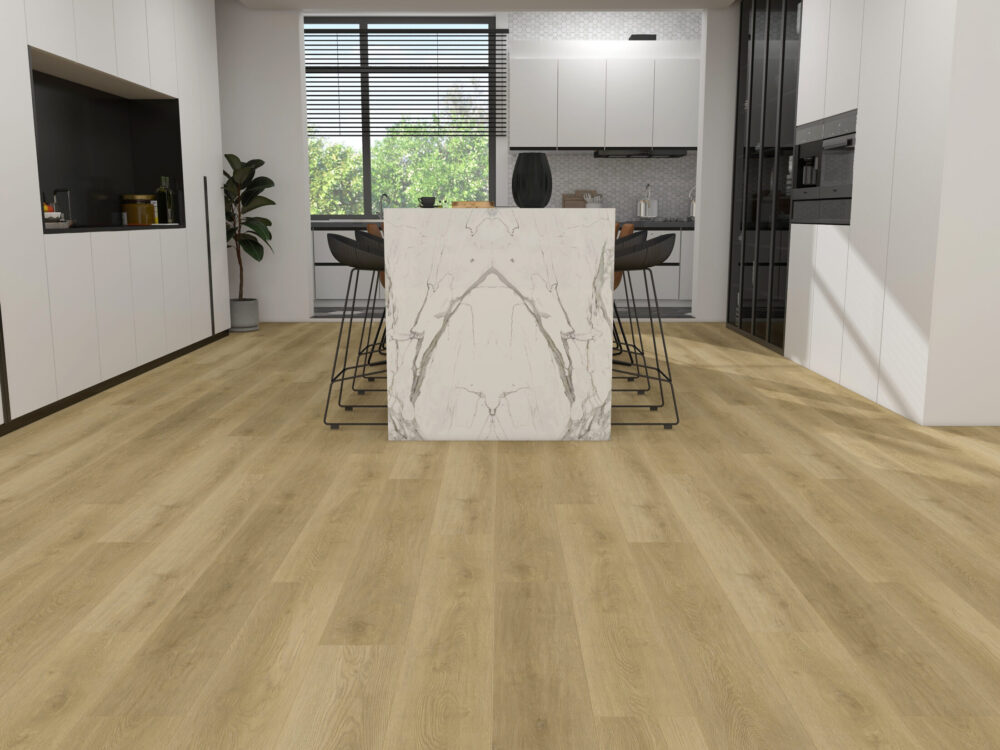 Vinilinės grindys Natural Oak - 34 atsparumo klasė 0,77mm dėvimasis sluoksnis, natūralaus medžio struktūra, tobulas komfortas