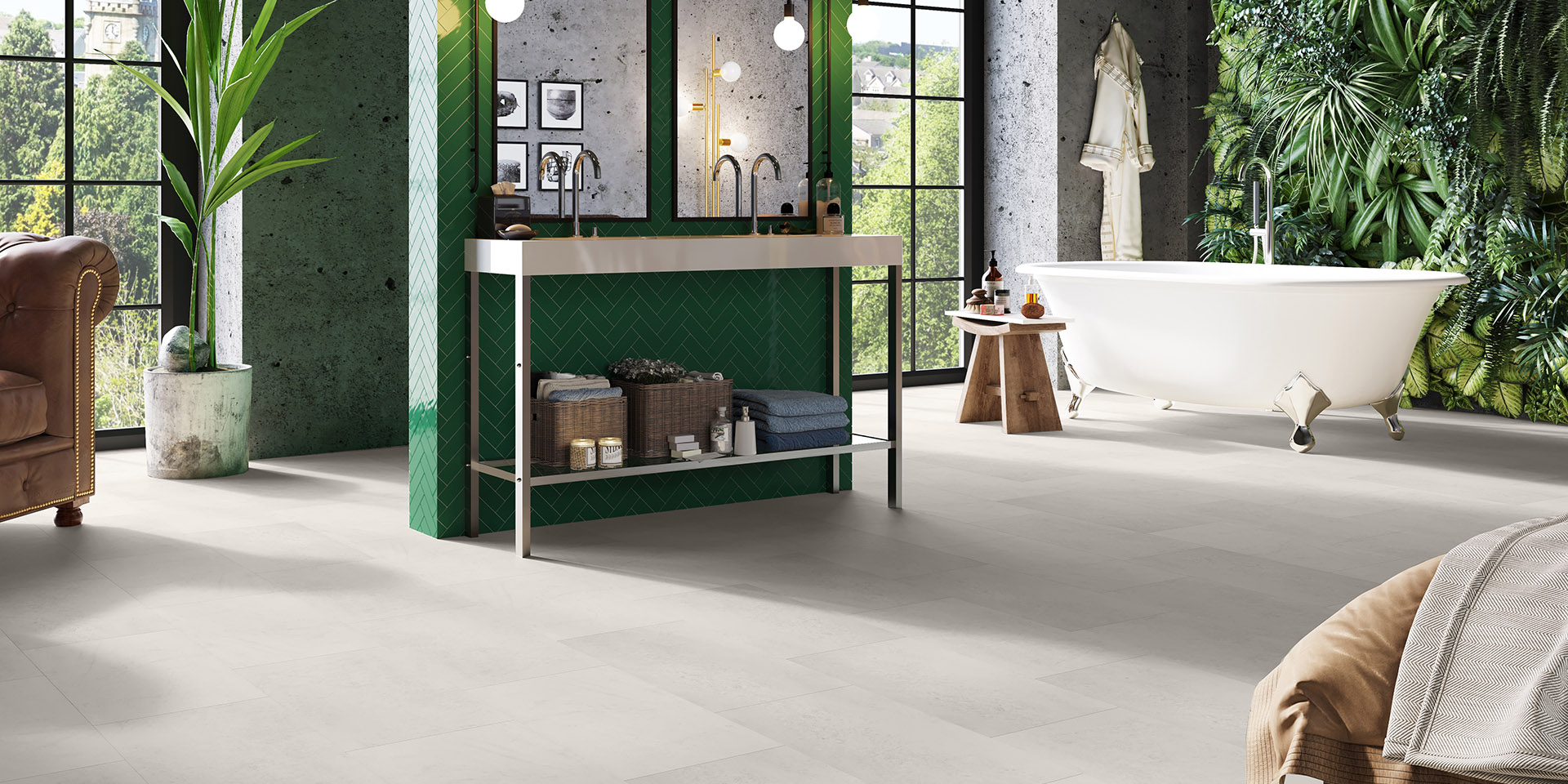 Invictus dryback Groovy Granite - Alabaster
