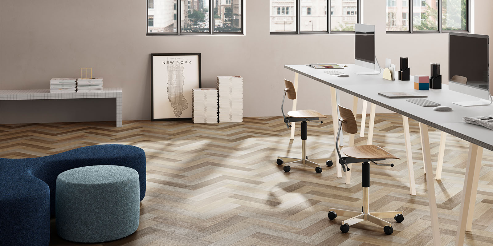Invictus dryback New England Oak Parquet - Toffee - Image 3