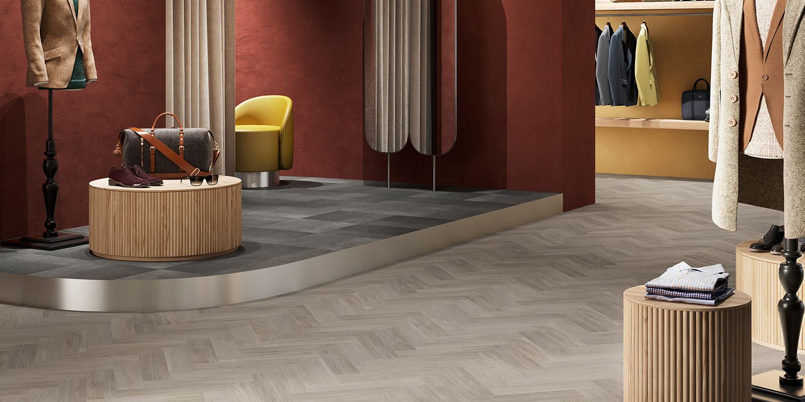 Invictus dryback New England Oak Parquet - Misty - Image 3