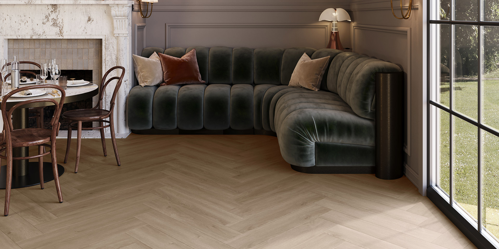 Invictus Divine Oak - Cookie Herringbone